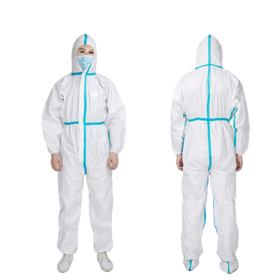 60gsm PPE descartável de 40 do polipropileno protetor médico das combinações da G/M ternos