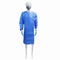 Roupa médica descartável respirável Smms estéril ISO13485 do isolamento dos vestidos cirúrgicos