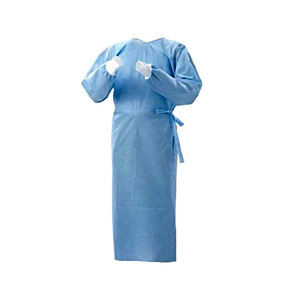 Vestidos não tecidos médicos descartáveis 30Gsm do isolamento do vestido cirúrgico de SMS