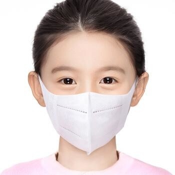 a máscara protetora de 4 crianças 3-Ply com orelha ajustável dá laços 2 na criança de 3 anos N95 médico