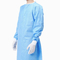 O funcionamento do hospital veste o vestido cirúrgico descartável do isolamento médico azul