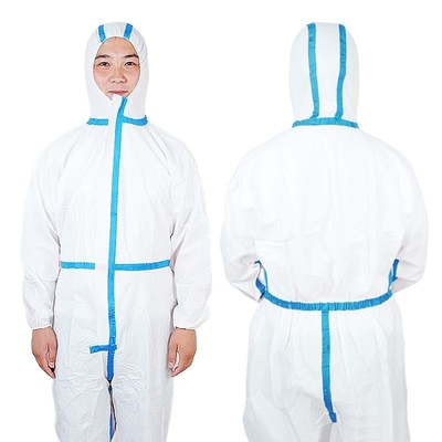 Terno descartável protetor médico do isolamento EN14683 90 G/M