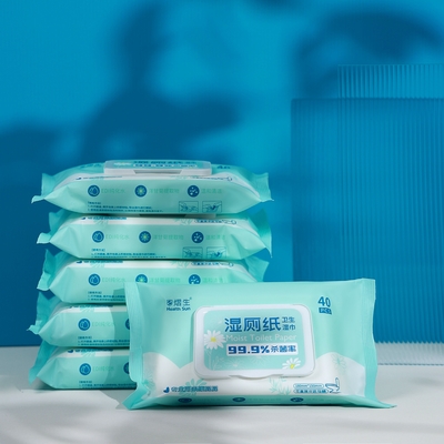 Limpezas anti-bacterianas biodegradáveis da desinfecção para o papel higiênico molhado